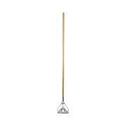 Boardwalk Screw Clamp Metal Head Wooden Mop Handle, #20+, 1.13" dia x 62", Natural (BWK603)