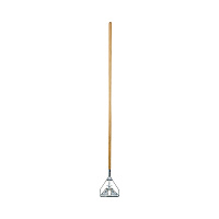 Boardwalk Screw Clamp Metal Head Wooden Mop Handle, #20+, 1.13" dia x 62", Natural (BWK603)