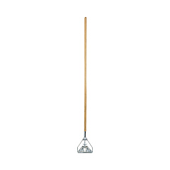 Boardwalk Screw Clamp Metal Head Wooden Mop Handle, #20+, 1.13" dia x 62", Natural (BWK603)