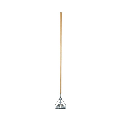 Boardwalk Screw Clamp Metal Head Wooden Mop Handle, #20+, 1.13" dia x 62", Natural (BWK603)