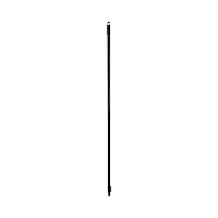 Boardwalk Fiberglass Broom Handle, Nylon Plastic Threaded End, 1" dia x 60", Black (BWK636)