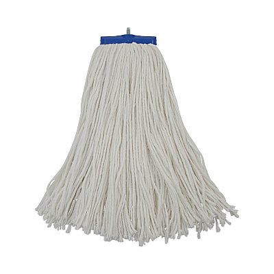 Boardwalk Cut-End Lie-Flat Wet Mop Head, Rayon, 16oz, White (BWK716REA)