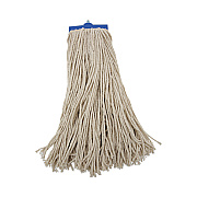 Boardwalk Mop Head, Economical Lie-Flat Head, Cotton Fiber, 20 oz, White, 12/Carton (BWK720C)