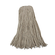 Boardwalk Mop Head, Economical Lie-Flat Head, Cotton Fiber, 32oz, White, 12/Carton (BWK732C)
