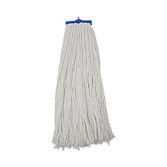 Boardwalk Mop Head, Economical Lie-Flat Head, Rayon Fiber, 32-Oz., White, 12/Carton (BWK732R)