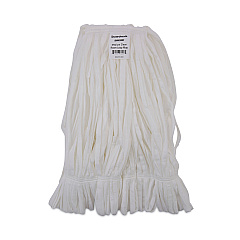 Boardwalk Mop Head, Looped, Enviro Clean With Tailband, Medium, White, 12/Carton (BWK8002)