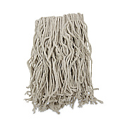 Boardwalk Mop Head, Cotton, Cut-End, White, 4-Ply, #16 Band, 12/Carton (BWKCM02016S)
