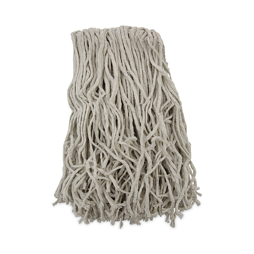 Boardwalk Banded Mop Head, Cotton, Cut-End, White, 16 oz, 12/Carton (BWKCM20016)