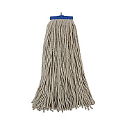 Boardwalk Mop Head, Lie-Flat Head, Cotton Fiber, 24 oz., White, 12/Carton (BWKCM22024)