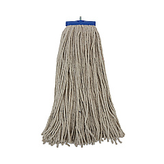 Boardwalk Mop Head, Lie-Flat Head, Cotton Fiber, 24 oz., White, 12/Carton (BWKCM22024)