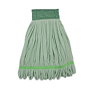 Boardwalk Microfiber Looped-End Wet Mop Heads, Medium, Green, 12/Carton (BWKMWTMGCT)