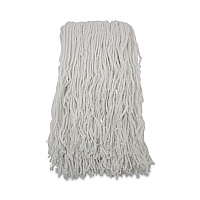 Boardwalk Banded Rayon Cut-End Mop Heads, #24, White, 1.25" Headband, 12/Carton (BWKRM03024S)