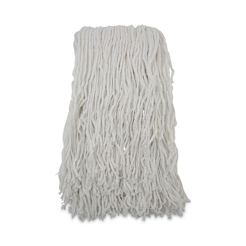 Boardwalk Banded Rayon Cut-End Mop Heads, #24, White, 1.25" Headband, 12/Carton (BWKRM03024S)