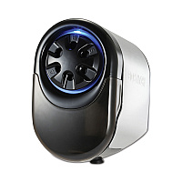 Bostitch QuietSharp Glow Classroom Electric Pencil Sharpener, AC-Powered, 6.13 x 10.69 x 9, Silver/Black (BOSEPS11HC)