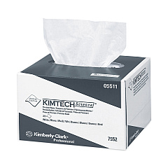 Kimtech Precision Wipers, POP-UP Box, 1-Ply, 4.4 x 8.4, Unscented, White, 280/Box, 60 Boxes/Carton (KCC05511)