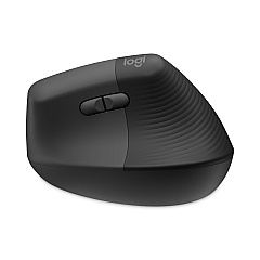 Logitech Lift Vertical Ergonomic Mouse, 2.4 GHz Frequency/32 ft Wireless Range, Right Hand Use, Graphite (LOG910006466)