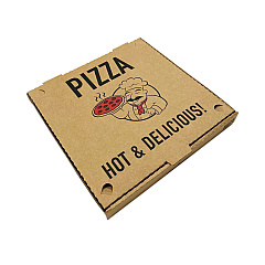 BluTable Pizza Boxes, 10 x 10 x 2, Kraft, Paper, 50/Pack (RMA661631253304)