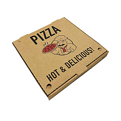 BluTable Pizza Boxes, 14 x 14 x 2, Kraft, Paper, 50/Pack (RMA661631253328)