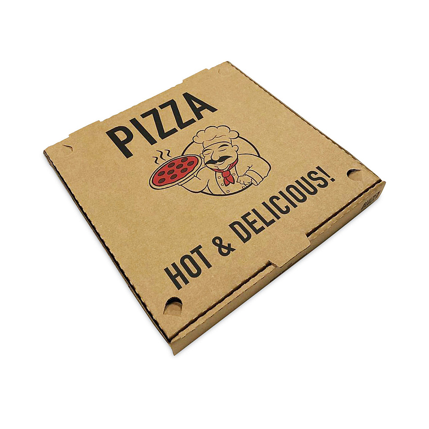 BluTable Pizza Boxes, 14 x 14 x 2, Kraft, Paper, 50/Pack (RMA661631253328)