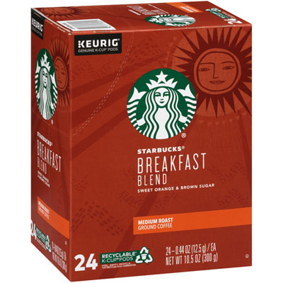 Starbucks Breakfast Blend K-Cups, 24/Box (011111157)