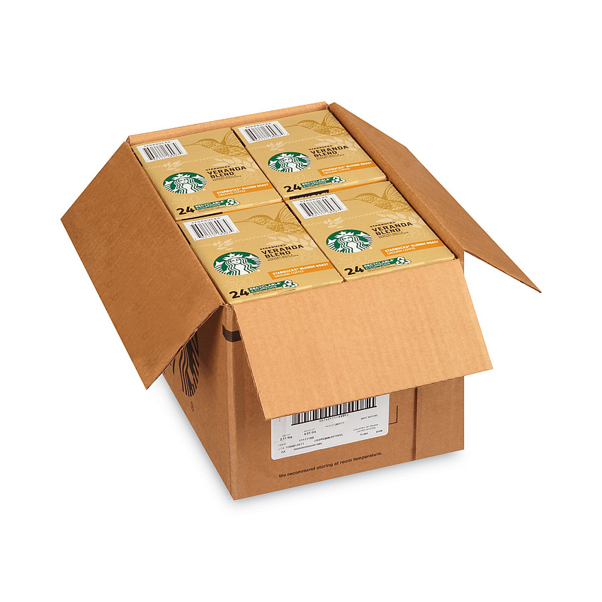 Starbucks Veranda Blend Coffee K-Cups, 24/Box, 4 Box/Carton (SBK011111159CT)
