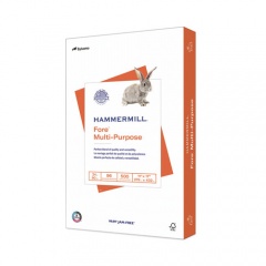 Hammermill Fore Multipurpose Print Paper, 96 Bright, 24 lb Bond Weight, 11 x 17, White, 500/Ream (102848)
