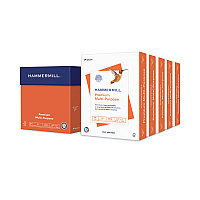 Hammermill Premium Multipurpose Print Paper, 97 Bright, 20 lb Bond Weight, 8.5 x 11, White, 500 Sheets/Ream, 5 Reams/Carton (HAM105910)