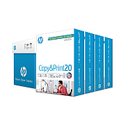 HP CopyandPrint20 Paper, 92 Bright, 20 lb Bond Weight, 8.5 x 11, White, 750 Sheets/Ream, 4 Reams/Carton (HEW200030)
