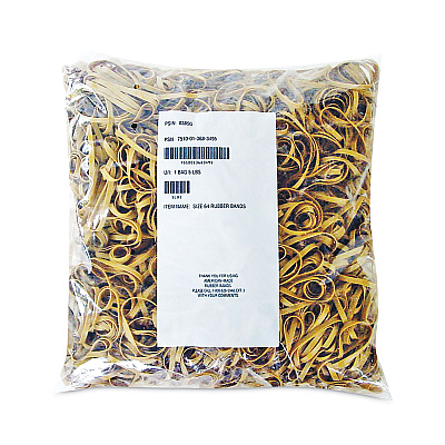 Alliance Rubber Rubber Rubber Multi-Purpose Rubber Band, Size 64, Crepe, 2,125 Count (ALL2464306)