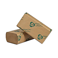 Eco Green Recycled Multifold Paper Towels, 1-Ply, 9.5 x 9.5, Natural Kraft, 250/Pack, 16 Packs/Carton (APAAPVEK416)