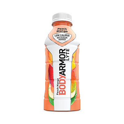 BodyArmor LYTE Sports Drink, Peach Mango, 16 oz Bottle, 12/Pack (BDA10001212)