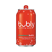 Bubly Flavored Sparkling Water, Strawberry, 12 oz Can, 8 Cans/Pack, 3 Packs/Carton (BUYPEP17142)