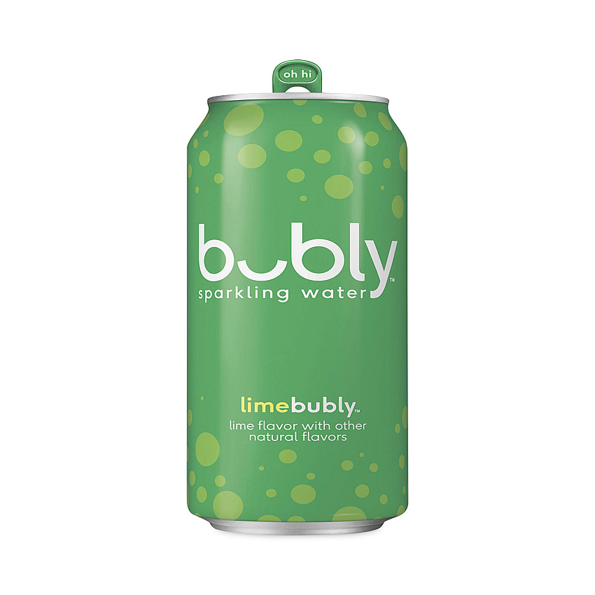 Bubly Flavored Sparkling Water, Lime, 12 oz Can, 8 Cans/Pack, 3 Packs/Carton (BUYPEP17144)