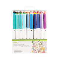 Cricut Ultimate Fine Point Porous Point Pens, Stick, Fine 0.4 mm, Assorted Ink Colors, White Barrel, 30/Set (CCU2004060)