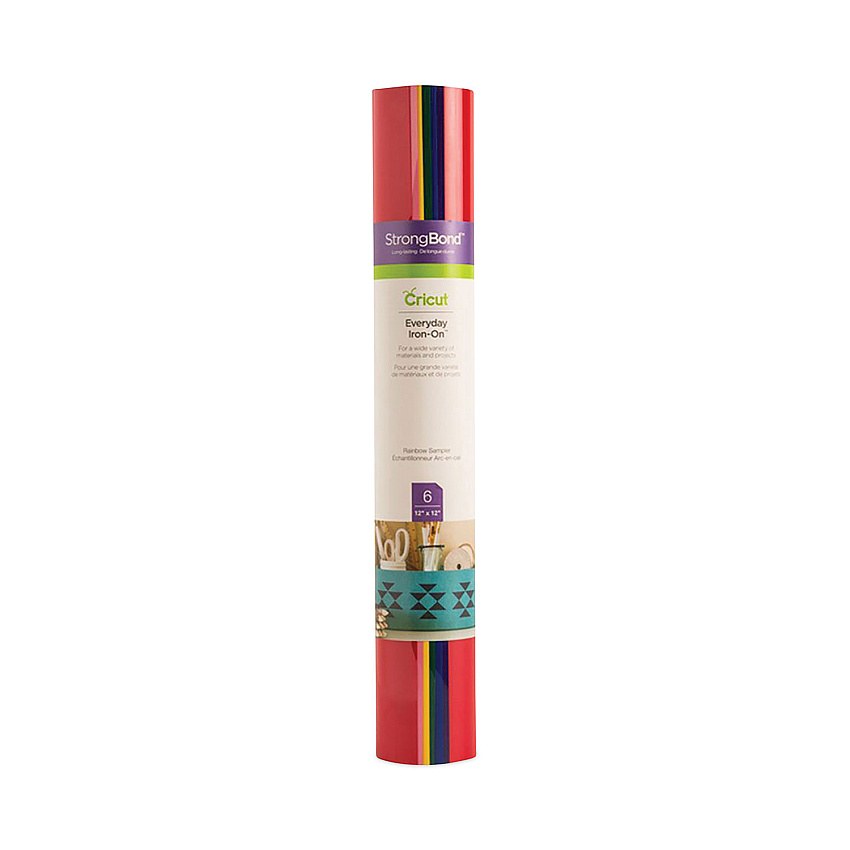 Cricut Everyday Iron-On Material for Assorted Surfaces, 12 x 12, Assorted Colors, 6/Pack (CCU2004815)