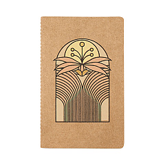 Denik Kraft Layflat Softcover Notebook, Desert Bloom Artwork, Medium/College Rule, Desert Sand/Multicolor Cover, (72) 8 x 5 Sheets (DNKKLC1166KL)