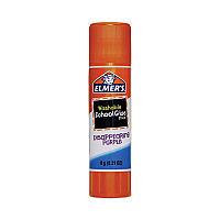 Elmer's Disappearing Purple School Glue Stick, 0.21 oz, Dries Clear, 12/Pack (EPIE1559)