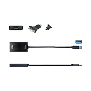 j5create USB to HDMI/DVI Adapter, 7.87", Black (JCRJUA350A)