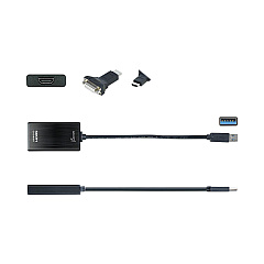 j5create USB to HDMI/DVI Adapter, 7.87", Black (JCRJUA350A)