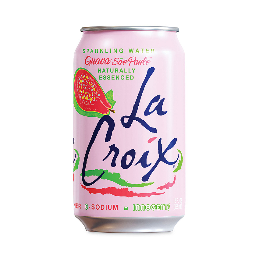 LaCroix Sparkling Water, Guava Sao Paulo, 12 oz Can, 12 Cans/Pack, 2 Packs/Carton (LCXNAV40113)