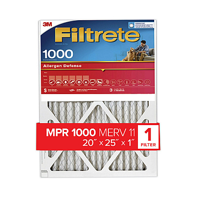 Filtrete Allergen Defense Air Filter, 20 x 25 (MMM70071355948)