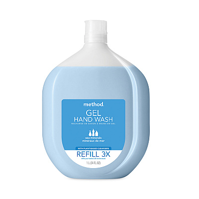 Method Gel Hand Wash Refill Tub, Sea Minerals Scent, 34 oz (378684)