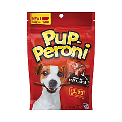 Pup-Peroni Original Beef Flavor Dog Snack Sticks, 8 oz Pouch, 8/Carton (PPXSMU51021CS)