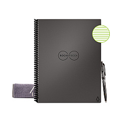 Rocketbook Core Smart Notebook, Medium/College Rule, Gray Cover, (16) 11 x 8.5 Sheets (RKBEVR2LRCCIG)