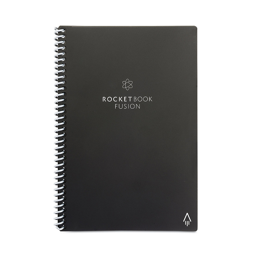 Rocketbook Fusion Smart Notebook, Seven Assorted Page Formats, Black Cover, (21) 8.8 x 6 Sheets (RKBEVRFERCAFR)