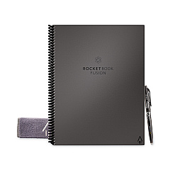 Rocketbook Fusion Smart Notebook, Seven Assorted Page Formats, Gray Cover, (21) 11 x 8.5 Sheets (RKBEVRFLRCCIGFR)