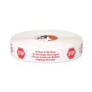 Shurtape HP 240 Packing Tape, 1.88" x 1,000 yds, White with Red Print, 6/Carton (183220)