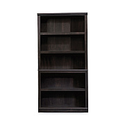 Sauder Select Collection Bookcase, Five-Shelf, 35.27w x 13.22d x 69.76h, Estate Black (SWC414235)