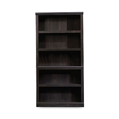 Sauder Select Collection Bookcase, Five-Shelf, 35.27w x 13.22d x 69.76h, Estate Black (SWC414235)