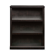 Sauder Select Collection Bookcase, Three-Shelf, 35.37w x 13.22d x 69.76h, Estate Black (SWC420175)